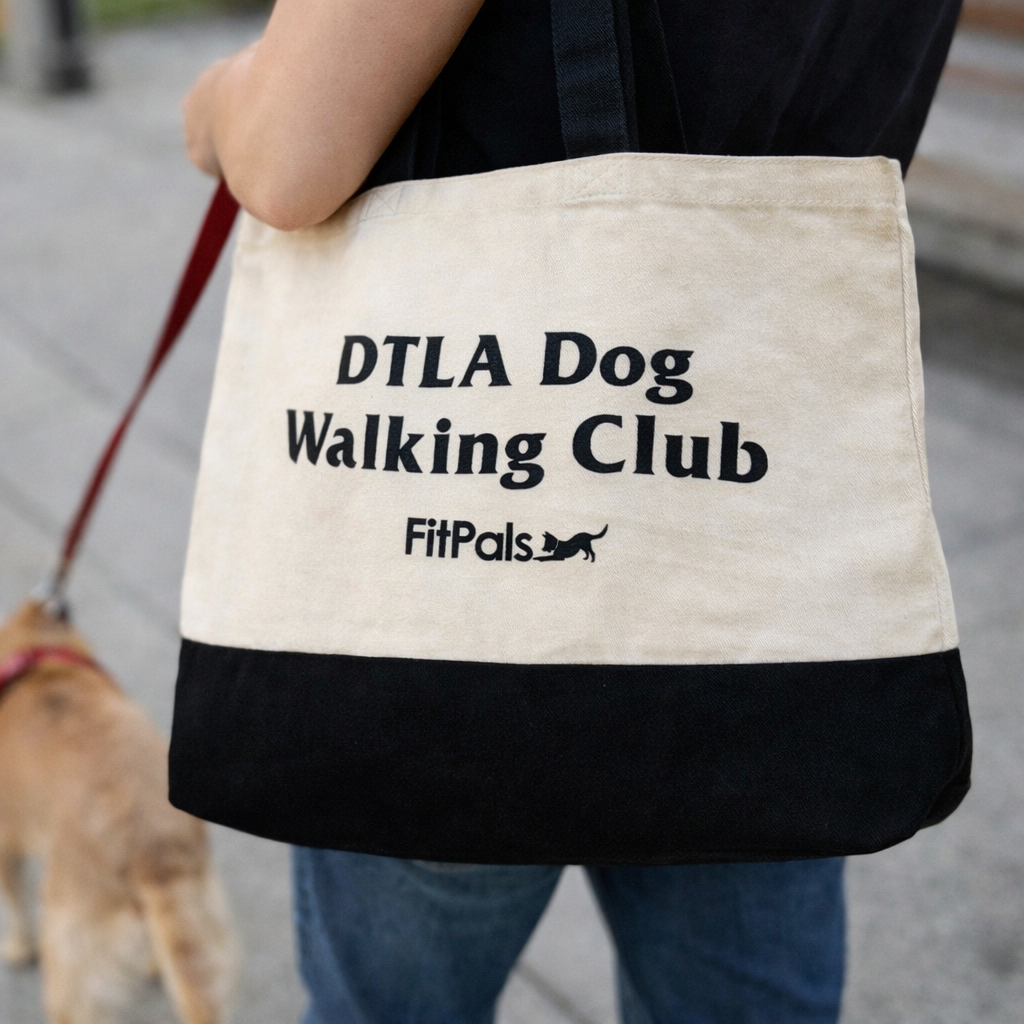 DTLA Dog Walking Club Canvas Tote